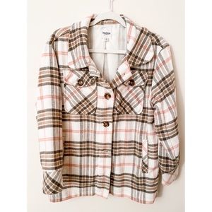 Soft / slightly oversized shacket